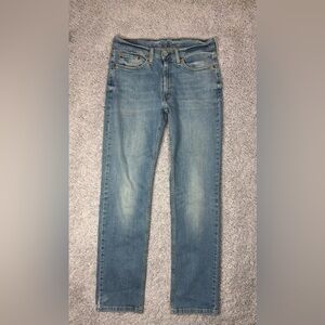 Levi's Jeans Mens 32 x 34 Straight Fit Light Wash Classic Casual Basic Flex